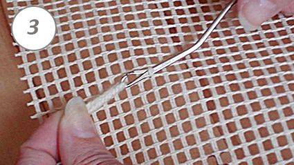 Техніка вязання килима на сітці №1 - фото 3
