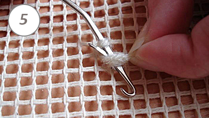 Техника вязания ковра - фото 5