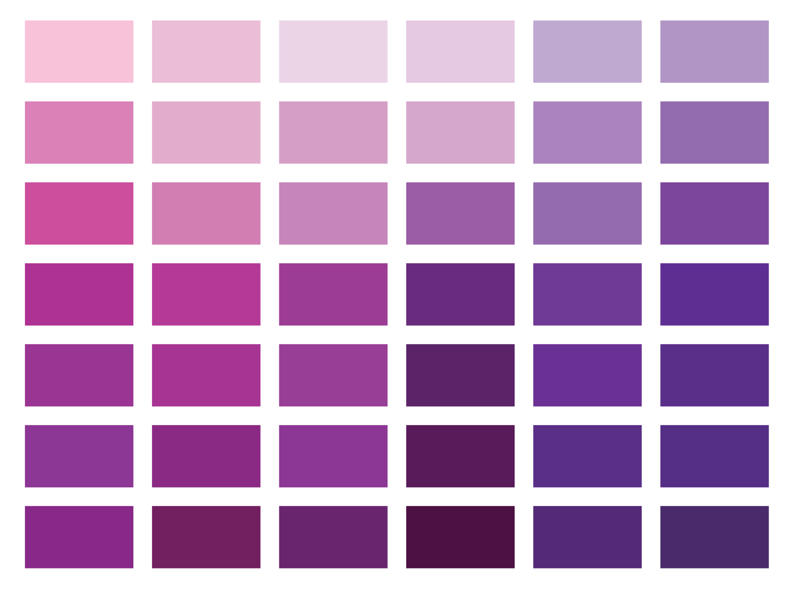 Шкала фиолетовых оттенков - фото 2