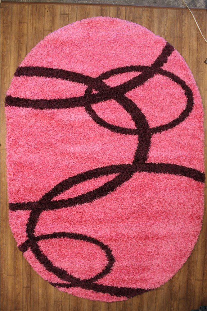 Shaggy 8018 розовый овальный - фото 100